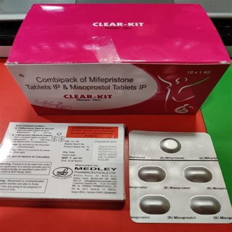 Mifepristone Misoprostol Tablet At Rs 45stripe Mifepristone