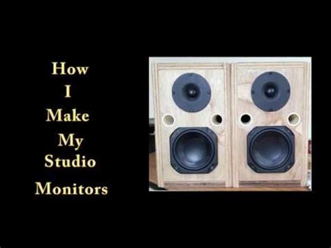 Diy studio monitor stands 101 monitors design home acoustic elegance custom install how to make recording fostex fe103en bass reflex jbl not 4351 sba mw19p 8 jantzen 4430 vintage own for speakers. Diy Studio Monitors - YouTube