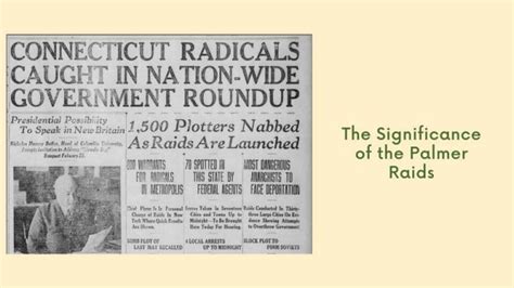 The Significance Of The Palmer Raids History In Charts