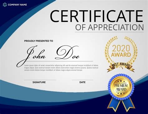 Sample of certificate of recognition template. Certificate of Appreciation | Certificate of appreciation, Education poster, Education jobs