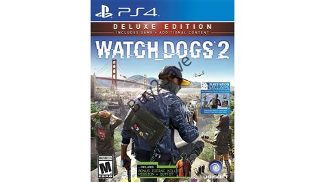 Watch Dogs 2 Deluxe Edition Playstation 4 Brand New Sealed