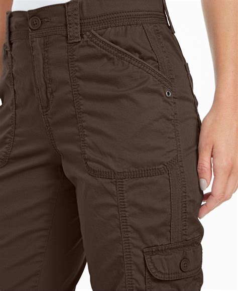 Style And Co Cotton Petite Cargo Capri Pants Created For Macys In