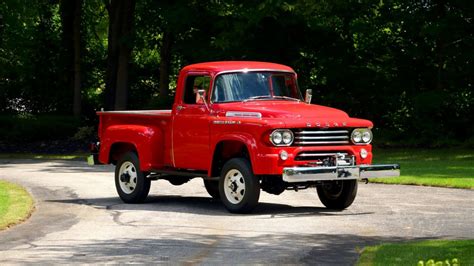 1958 Dodge Power Wagon W100 Pickup Truck Red Wallpaper 1664x936