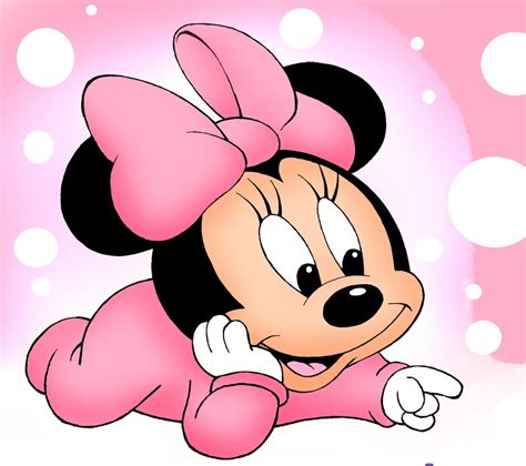 8 Cute Disney Baby Minnie Mouse Clip Art Characters Wallpaper