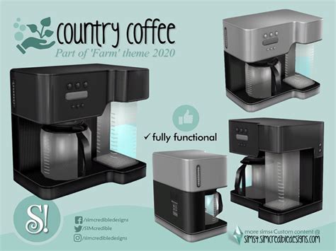 Sims 4 Cc Best Coffee Makers And Espresso Machines All Free Andnda