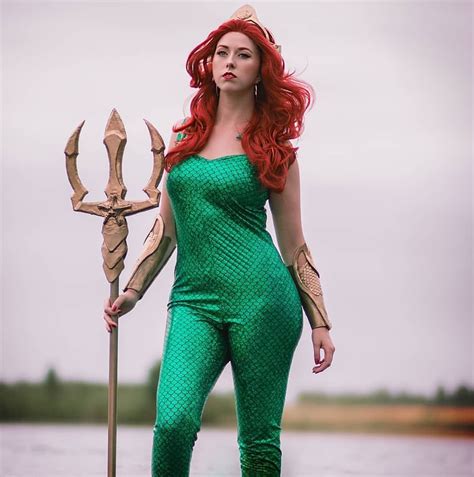 Gorgeous Jfhcosplay As Mera Wearing On Of Our Red Lace Wigs Pic Made
