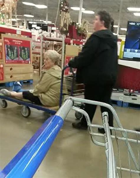 Who Needs An Electric Scooter Grandma Goes Shopping At Walmart In A