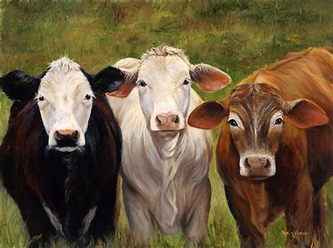 Do you like this video? Cow Painting of Three Amigos Painting by Cheri Wollenberg