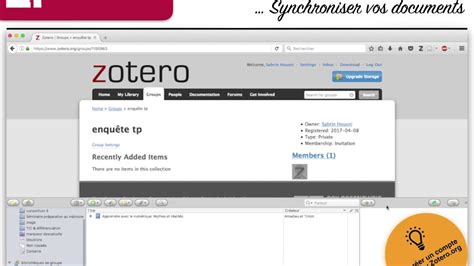 Comment Utiliser Zotero Youtube