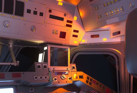 《太空舱》概念设计三维场景李玉达 原创作品 站酷 Zcool