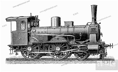 Locomotives From The 19th Century Passenger Train Locomotive Of The