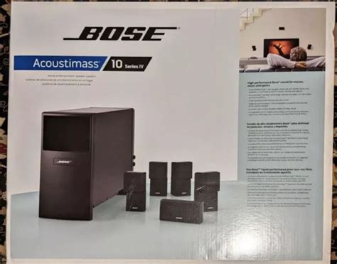 BOSE ACOUSTIMASS 10 Series IV Home Entertainment Speaker System BRAND