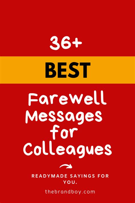 Farewell message to best colleagues. 36+ Best Farewell Messages for Colleagues - thebrandboy ...