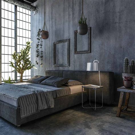 Industrial Style Bedroom Design With Interior Decor And Environmentally