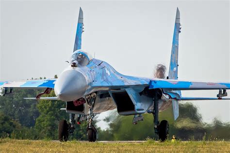 Ukraine Air Force Sukhoi Su 27 Flanker Su 27 Flanker Su 27