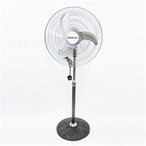 Gold Lux 18 Inch Industrial Stand Fan 3 Speeds Grey