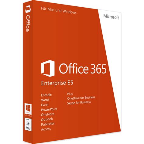 Microsoft Office 365 Enterprise E5 1 An Csp Blitzhandel24 Acheter