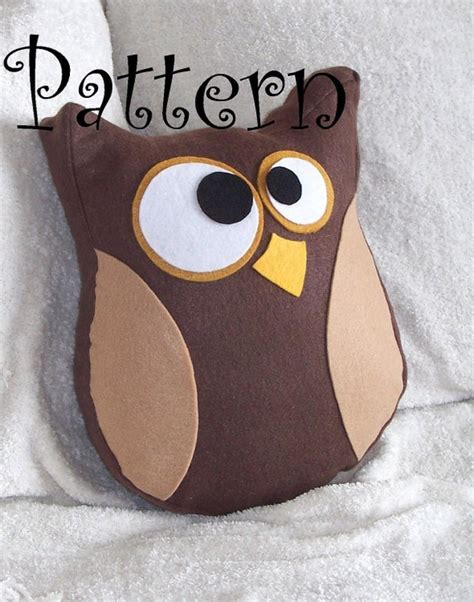 Hooter The Owl Plush Pillow Pdf Tutorial And Printable Pattern