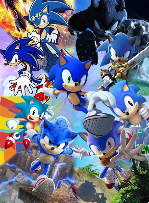 Sonic The Hedgehog Collage Sonic The Hedgehog Fan Art Fanpop The Best