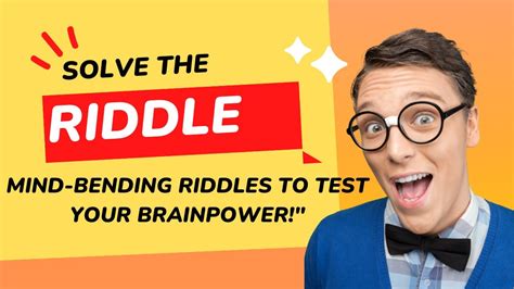 Mind Bending Riddles To Test Your Brainpower Youtube