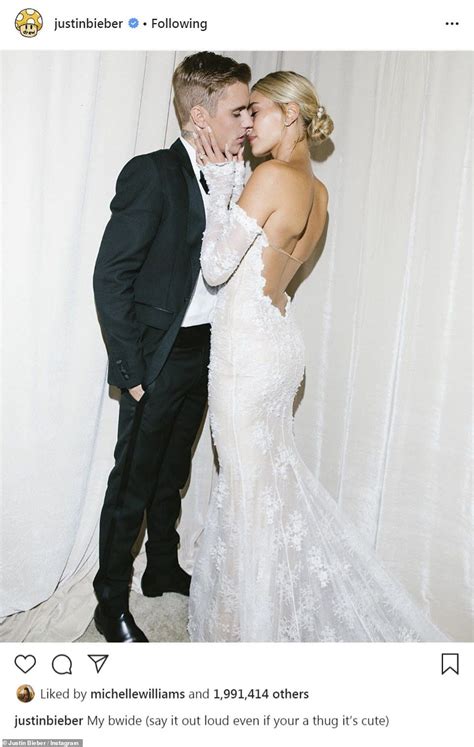 Justin And Hailey Bieber Share Official Wedding Portraits 夢のウェディングドレス ウェディングドレスレース 花嫁