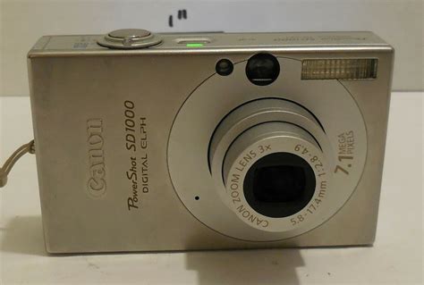 Canon Powershot Digital Elph Sd1000 71mp Digital Camera Silver