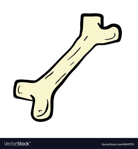 Clipart Of A Cartoon Bone