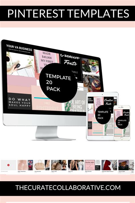 Pinterest Template Packs Created By A Designer With Reference To