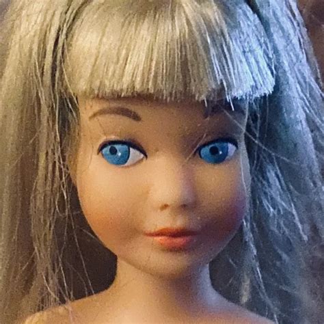 Vintage 1963 Mattel Blonde Haired Skipper Doll Naked Made In Japan 280
