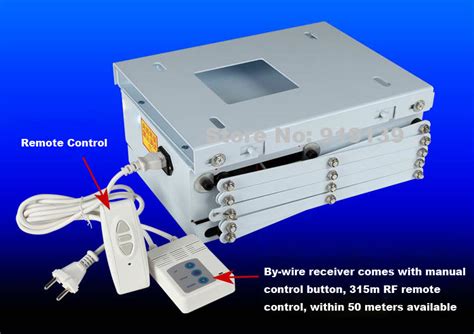 Smart tv mounted on ceiling according to client's request in media room with a remote controlled motorized mount count on us. Electric Motorized Ceiling Scissor Projector Lift Remote ...