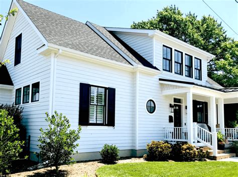 How To Style White Homes With Black Shutters Timberlane Blog Black