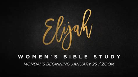 Elijah Womens Bible Study Grace Church Bethlehem