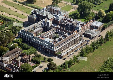 Aerial View Of Kensington Palace In London Home Of Prince William And