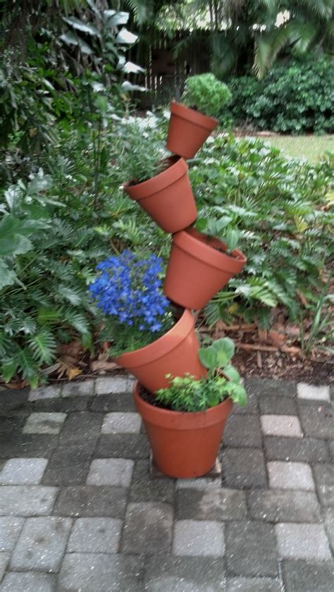 Very Easy Stackable Clay Pot Project This Be Made In The Garden By