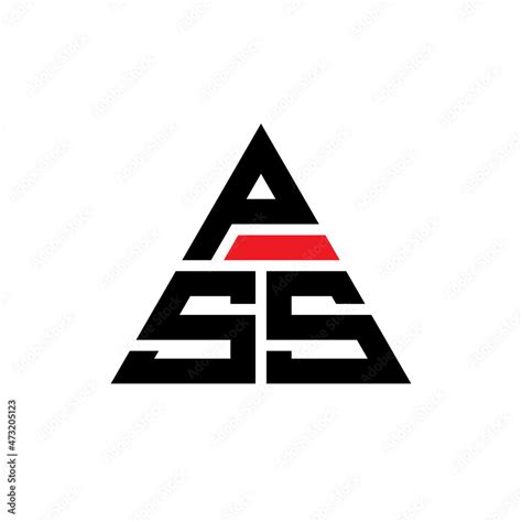 Pss Triangle Letter Logo Design With Triangle Shape Pss Triangle Logo