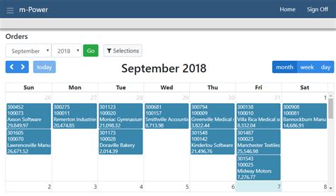 Bootstrap Calendar Design