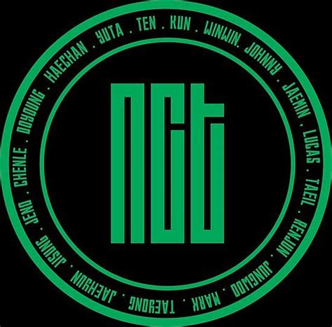 Nct Ot18 Green Photographic Print By Dexta Nct Logo Nct Logo Sticker