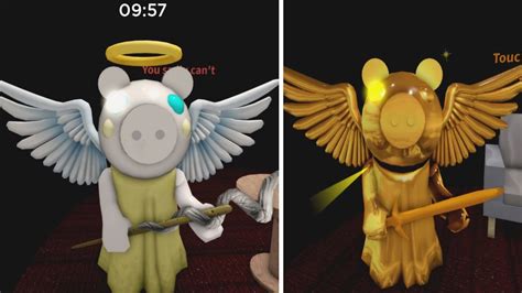 Angel Vs Golden Piggy Roblox Piggy 2 Update Youtube