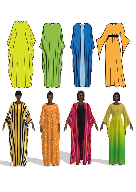 Sew Easy Kaftans Sewing E Book Download Caftan Drafting And Etsy