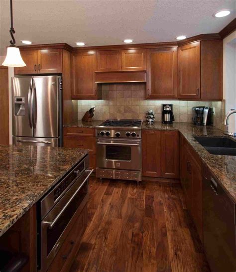 Kitchens With Cherry Cabinets And Wood Floors Flooring Tips