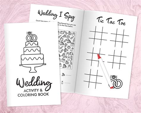Free Printable Wedding Activity And Coloring Book For Kids Pjs And Paint