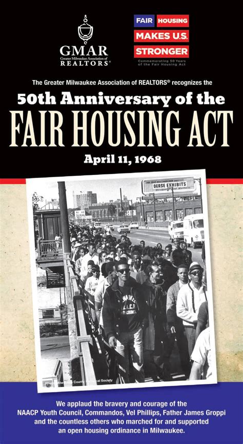 greater milwaukee association of realtors recognizes the 50th anniversary of the fair housing