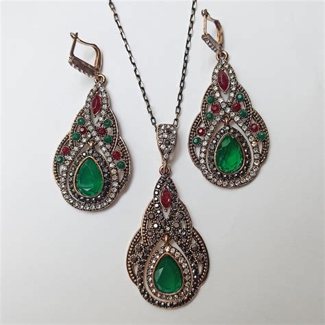 Hurrem Sultan Authentic Turkish Ottoman Jewelry Gift Set Etsy