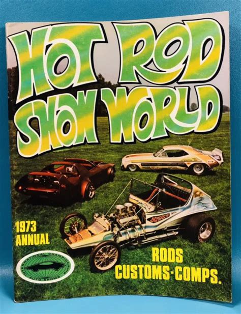 Hot Rod Show World 1973 Annual Icas Isca Iaspa Mod Rod Cover Nice
