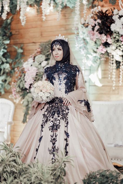 referensi gaun pengantin muslimah 20 contoh model baju pengantin muslim pink kumpulan