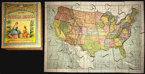 Dissected Map Of The United States Geographicus Rare Antique Maps