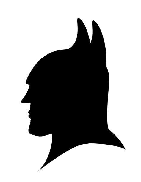Batman Visage Est Une Silhouette De Batman