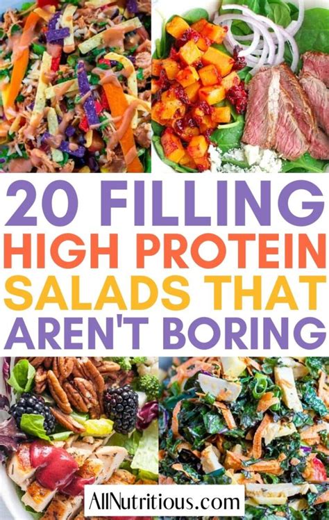 20 Easy High Protein Salads That Arent Boring All Nutritious