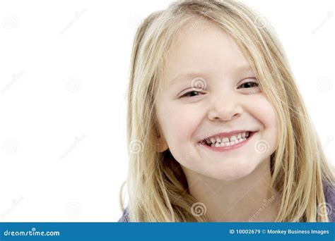 Portrait Of Smiling 4 Year Old Girl Stock Image Image Of Child