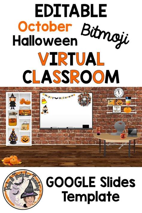 Want to know how to make your virtual classroom more accessible for all students? EDITABLE Digital Bitmoji October Halloween Virtual ...